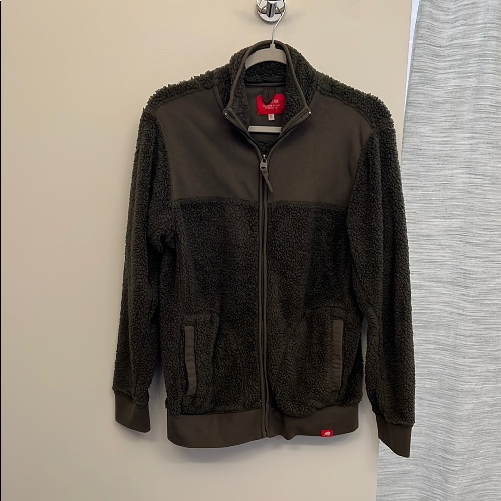 Sportique - Olive Green Zip Jacket - Unisex Small